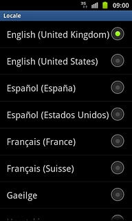 Press the required language.