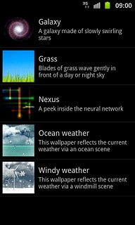 Press the required background image.