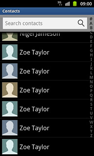 Press the required contact.