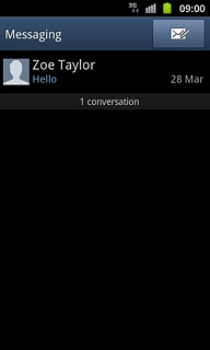 Press the required sender.