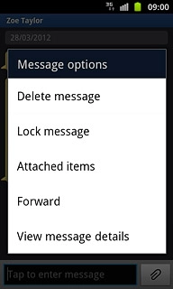 Press Delete message.