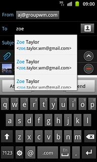 Press the required contact.
