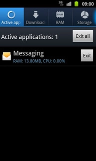 Press the Active applications tab.