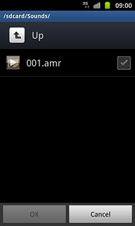 Press the box next to the required file.