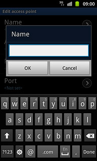 Key in Vodafone Mail and press OK.