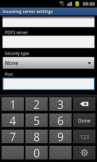 Press the field below Port and key in 110