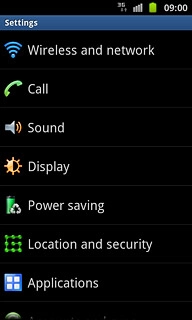 Press Wireless and network.