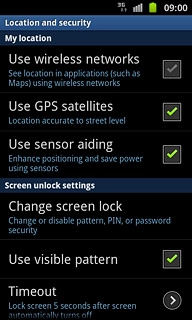Press Change screen lock.