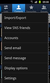 Press Import/Export.