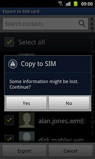 Press Yes to confirm.