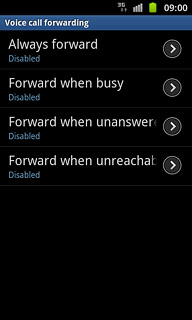 Press one of the following options:Always forward