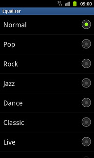 Press the required setting.