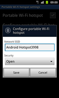Press the drop down list below Security.