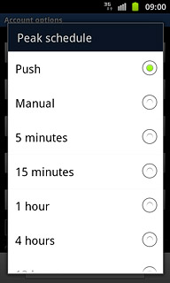 Press Push, Manual or the required frequency.
