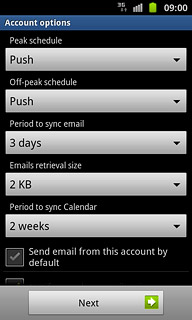 Press the drop down list below Off-peak schedule.