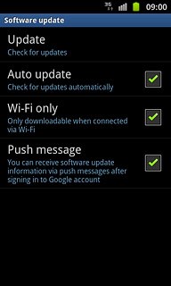 Press Update.If a new software version is available, it's displayed.Follow the instructions on the display to update your phone's software.