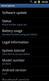 View your phone's software version below Android version.