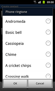 Press the different ring tones to listen to them.