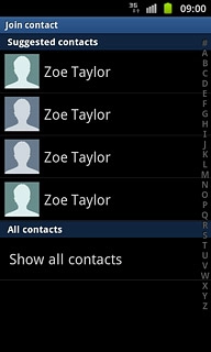 Press Show all contacts, if required.