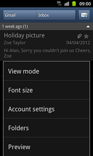 Press Account settings.