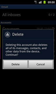 Press Delete to confirm.