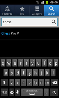 Key in the name of the required app and press the search icon.