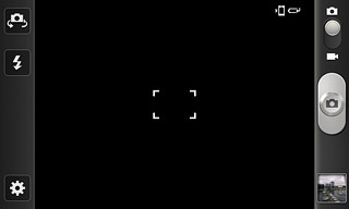 To turn on the flash:Press the flash icon.