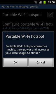 If Wi-Fi is turned off:Press OK.