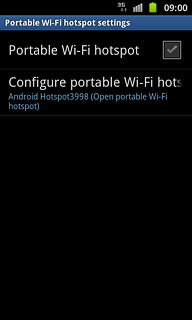 Press Configure portable Wi-Fi hots.