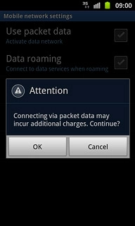 Press OK, if required.