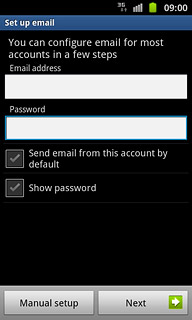 Press Next.Key in a name for the email account.