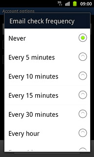 Press Never or the required period.
