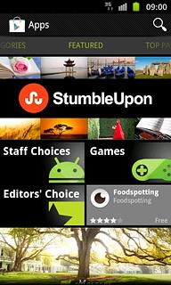 Press the search icon.