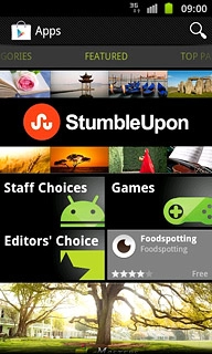 Press the search icon.