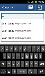 Press the required contact.