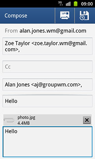 Press the send icon.