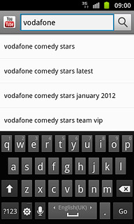 Key in the required search word and press the search icon.