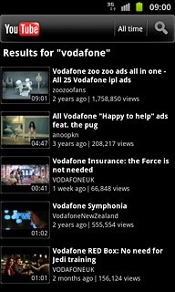 Press the required video clip.