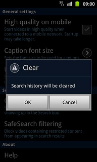 Press OK to confirm.