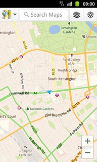 Press the search field at the top of the display.Key in the required destination.Results matching what you key in are displayed.