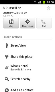 Press the favourite icon (a star) at the top of the display.