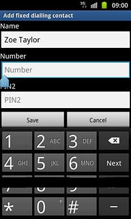 Press Number and key in the required number.