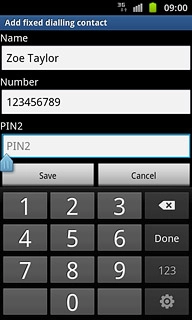 Press PIN2 and key in your PIN2.