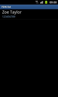 Press the required contact.