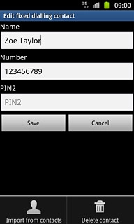 Press Delete contact.