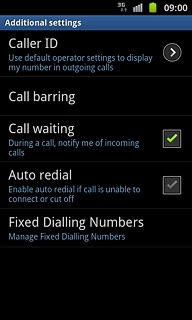 Press Fixed Dialling Numbers.