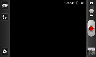 If the video recorder is turned on:Drag the indicator to the camera icon.