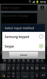 Press Samsung keypad.