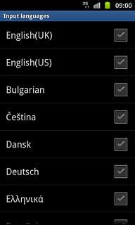 Press the required language to select them.