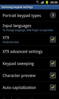 When the box next to the menu item is ticked (V), the function is turned on.